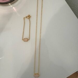 Kate Spade Elegant Gold Necklace and Bracelet Set